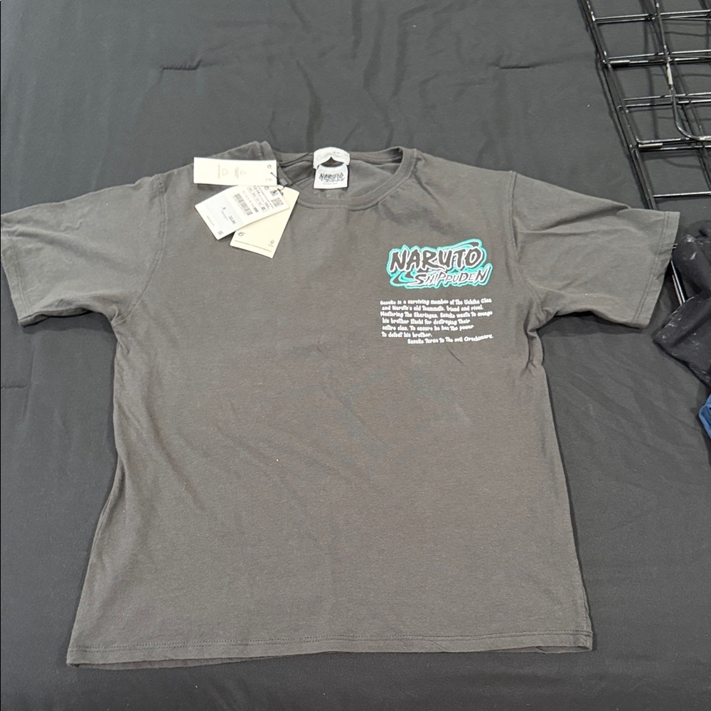 Zara Naruto Shippuden Dark Gray T-Shirt